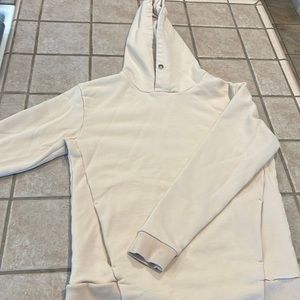 Sand colored brandless slim hoodie size small